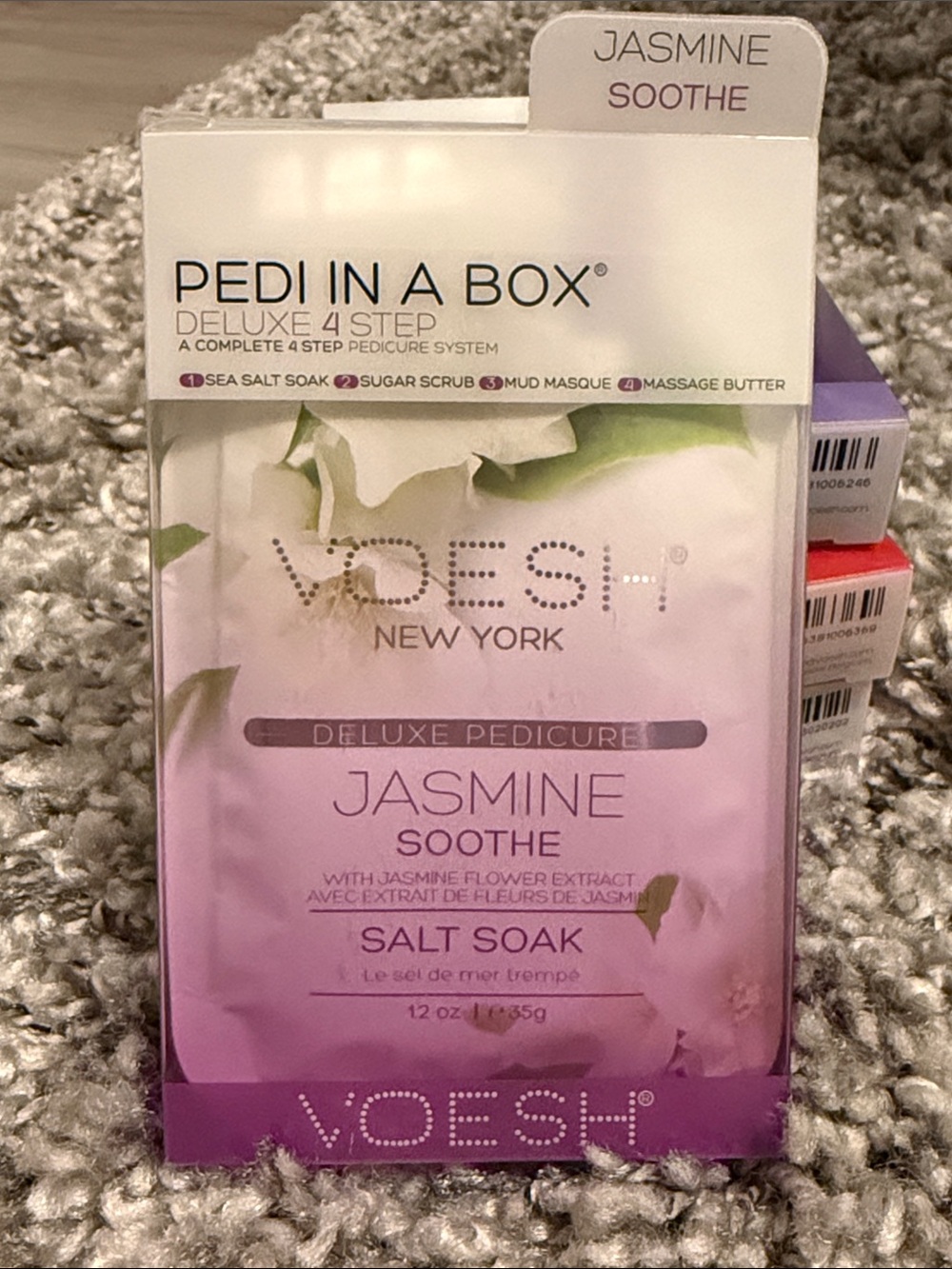 VOESH ‘Jasmine Soothe’ Pedi In A Box - Deluxe 4 Step